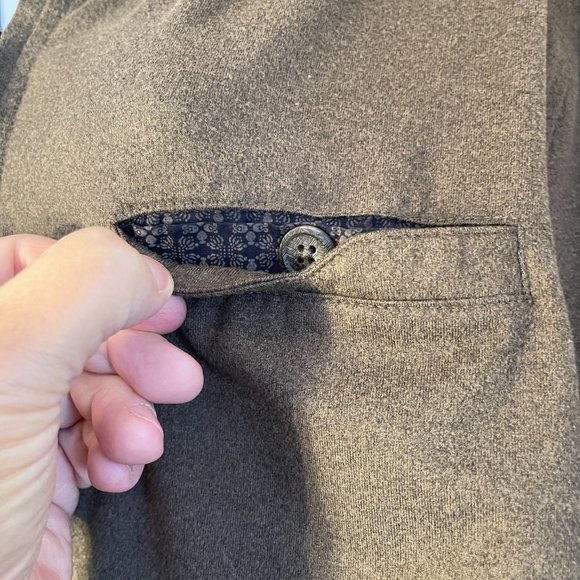 Age Of Wisdom Oversized Olive Green Brown Quarter Zip Long Sleeve Top Women XL - Picture 4 of 7